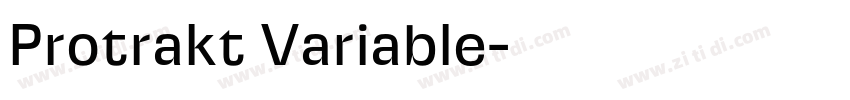 Protrakt Variable字体转换